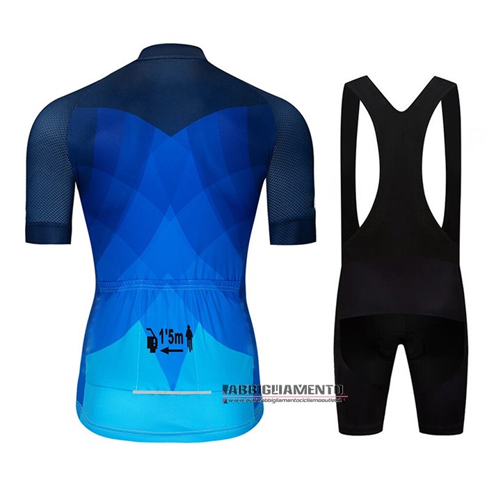Abbigliamento Le Col 2020 Manica Corta e Pantaloncino Con Bretelle Azzurro Scuro Blu - Clicca l'immagine per chiudere